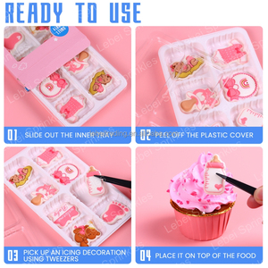 Decoración Comestible para Pastel de Revelación de Género, Ropa de Bebé Azul, Decoración de Azúcar, Decoraciones Comestibles de Glaseado Real para Fiesta de Baby Shower - Product Image 5