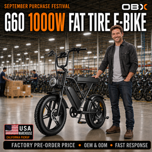Bici Elettrica da Montagna OBX G60 (Magazzino USA) 1000W 48V 20Ah 960Wh per Adulti, Pneumatici Fat da 20 Pollici - Preordine - Product Image 1