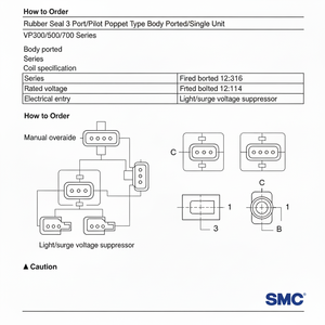 Électrovanne pneumatique SMC VP742R-5LZ1-04A pièces pneumatiques - Product Image 1