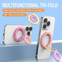 Support magnétique double face universel en métal pour Apple et Android, mains libres pour la diffusion vidéo, directement de l'usine