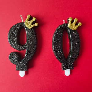 Ingrosso Glitter da forno corona nera novità fantasiosa torta di compleanno decorazioni di Capodanno <span class=keywords><strong>2026</strong></span> Velas De Bautizo - Product Image 5