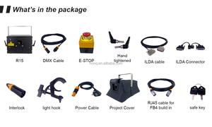 15W 21W Equipo <span class=keywords><strong>de</strong></span> espectáculo <span class=keywords><strong>de</strong></span> luz láser al aire libre IP65 ILDA Impermeable Pro Stage Proyector Sky Dj Luces láser para club nocturno - Product Image 2
