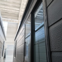 Villa conteneur préfabriquée extensible à double aile de 20 pieds, finition grain de bois, bien ventilée, ensemble complet pour vacances en famille – Meilleures ventes