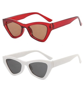 แว่นกันแดดทรงแคทอายกรอบพลาสติกสไตล์วินเทจแฟชั่นใหม่สำหรับผู้หญิง ดีไซน์เนอร์แบรนด์ดัง - Product Image 3