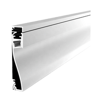 Plinthe lumineuse à LED dimmable en alliage d'aluminium anodisé couleur argent série T5 6063, vente en gros par le fabricant Tungwille