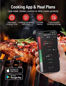 Termómetro Digital Inteligente de Acero Inoxidable con Bluetooth para Carne, para Barbacoa, Horno, Parrilla, Ahumador, Estufa y Asador - Product Image 4
