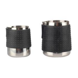 Manchon en silicone, bec anti-goutte, pichet à mousse de lait en acier inoxydable 350 ml/600 ml - Product Image 1