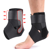 Attelle de cheville pour sports de plein air, cyclisme, basketball, badminton – Équipement de protection à soutien fixe avec sangle de compression en PP – Usage adulte