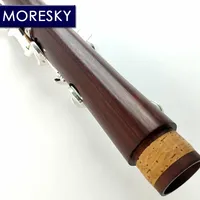 MORESKY Clarinet Nickel Silver Surface Silver Plated 18 Keys Bb Rosewood Mopane Woodwind M67