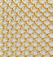 Panneau métallique ultra-léger en treillis décoratif en acier inoxydable à maille losangée diamantée de qualité supérieure pour suspension translucide