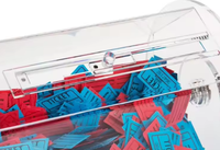 Tambour de tombola en acrylique transparent, distributeur de billets de loterie transparent avec manivelle