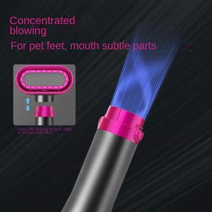 Sèche-<span class=keywords><strong>cheveux</strong></span> et brosse lissante 2-en-1 de luxe en plastique pour animaux de compagnie, température réglable pour petits chiens, alimentation par charge, utilisation facile - Product Image 4