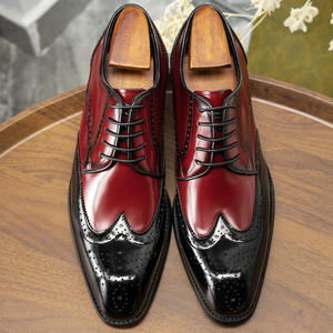 Men Handmade Real Genuine Leather Fashion Metal Buckle Wedding Height Increasing Men's Loafer Casual <b>Dress</b> <b>Oxford</b> <b>Shoes</b> - Product Image 1