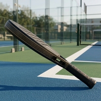 Raquette de padel en fibre de carbone 24K, tissage or, noyau en nylon EVA, forme goutte d'eau, légère, durable, absorption des chocs, imperméable, logo personnalisé