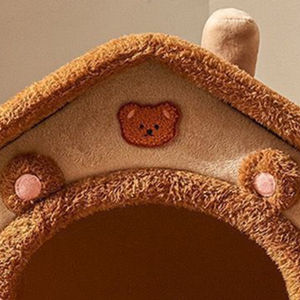 Color personalizado pequeñas mascotas gatos casa muebles gato cama portátil perro nido gato cachorro gatito interior perreras con fondo antideslizante - Product Image 5