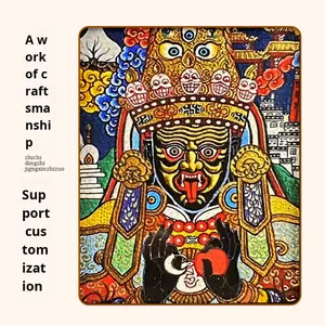 Tibet Zhaqi Lam, Diosa Tara Verde Étnica, Zorro de Nueve Colas, Buda de la Medicina, Dios de la Riqueza Amarillo, Gran Maestro del Cielo Negro, Quinto Maestro Manjushri - Product Image 3