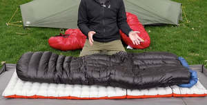 Sac de couchage ultraléger pour l'extérieur Sac de couchage pour le camping Couette en <span class=keywords><strong>duvet</strong></span> Sac de couchage pour le camping Couette en <span class=keywords><strong>duvet</strong></span> avec boîte à pied zippée - Product Image 4