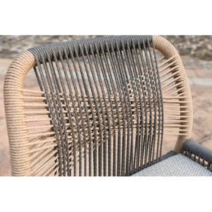 Counter Height <b>Bar</b> <b>Stools</b> <b>2</b> Pieces Paper Rope Steady Hotel Use Modern Cushion Aluminum Frame Outdoor Indoor - Product Image 6