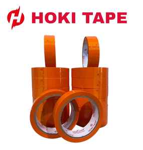 Durable Isolasi Colorful Orange 24mm x 50m - 45mic avec adhésif fort parfait pour l'étiquetage des emballages et une utilisation polyvalente quotidienne - Product Image 3