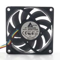 Delta 5V 24V 48V DC12V 0.45A AC EC 7015 70X70X15MM 7CM 4 fils PWM régulation de vitesse CPU Double roulement à billes AFC0712DB Ventilateur de refroidissement