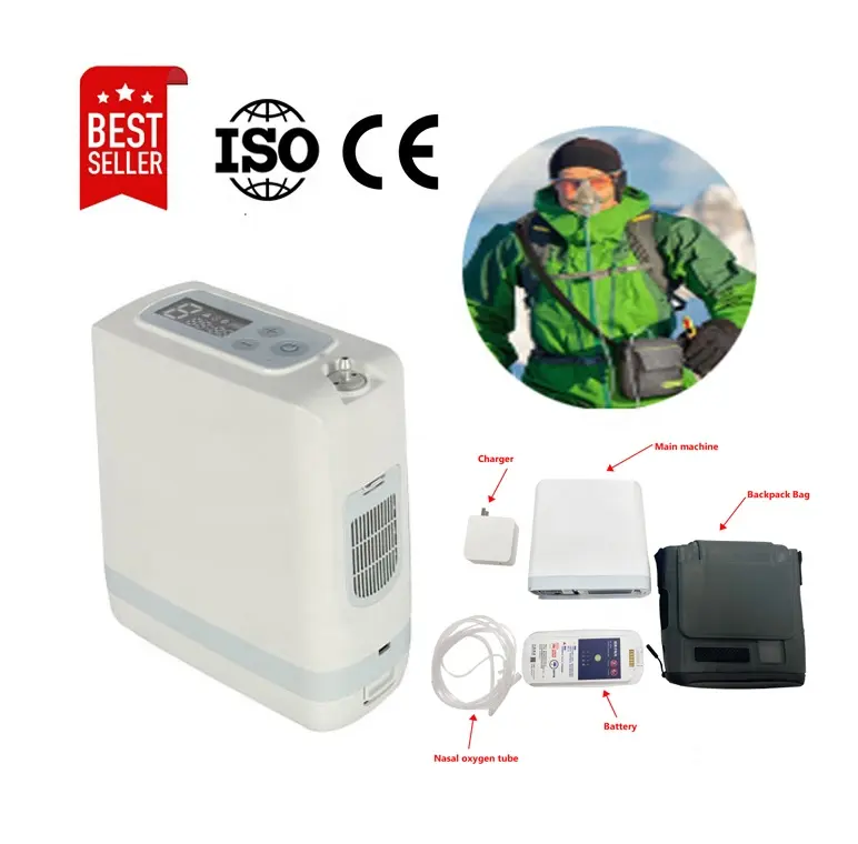 Outside travel mountain altitude take it anywhere Net weight 1.98kg small and exquisite light portable oxygen concentrator