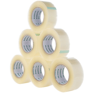 Ruban adhésif transparent Comix 55 mm x 200 yd, 6 rouleaux, adhésif acrylique sensible à la pression, sans résidu, ruban d'emballage - Product Image 1