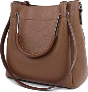 Sacs à main en cuir PU personnalisés décontractés avec fermeture éclair solide, imperméables, de créateur, à bandoulière, pour femmes, grande capacité - Product Image 4