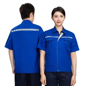 Manga corta primavera y otoño superventas diseño de uniforme de trabajo mujeres seguridad trajes de trabajo ropa de trabajo de tela