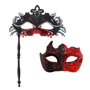 Maschera Veneziana di Halloween per Uomo e Donna, per Feste in Maschera con Decorazioni in Strass - Product Image 4