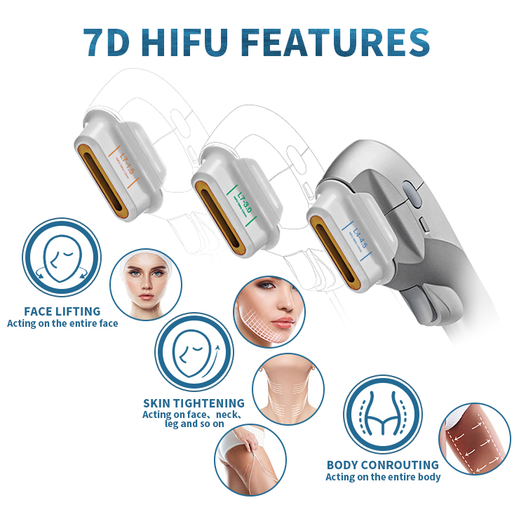 V-max Hifu Anti-wrinkle Machine 7D Hifu Face Lifting Beauty Device