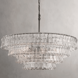 Lámpara Colgante Moderna Nórdica para Comedor con Techo a Dos Aguas, Lámpara de Techo para Hotel, Cristal Transparente Texturizado Ahumado, Lámpara Colgante para Isla de Cocina - Product Image 2