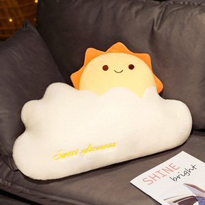 Oreiller en peluche en forme d'étoile en forme de nuage, coussin en peluche doux en forme de nuage, licorne requin, design créatif - Product Image 5
