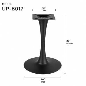 Table de restaurant ronde moderne avec plateau en bois et base en métal, table de salle à manger de qualité commerciale, vente en gros, livraison rapide, prix DDP USA - Product Image 5