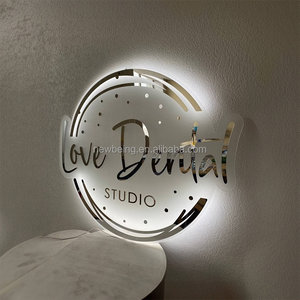 Signe acrylique transparent avec lettres or rose et dorées, signe de décoration de salon rectangle <span class=keywords><strong>sur</strong></span> <span class=keywords><strong>mesure</strong></span> pour le mur - Product Image 4