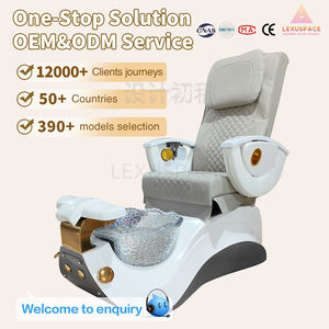 Fauteuil de massage spa pour pédicure en cuir personnalisé de couleur rose avec robinet en <span class=keywords><strong>or</strong></span> pour meubles de salon - Product Image 5