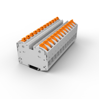 Bloc de distribution UPT-35 à insertion rapide, connecteurs électriques, bornes pour rail DIN