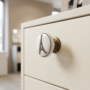 AK Brass Ceramic Round Cabinet Knob Multi Color Finish Customized Drawer <b>Wardrobe</b> Furniture Handle Decorative <b>Hardware</b> Luxury - Product Image 1