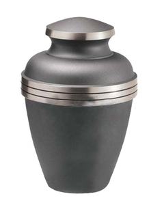 Ashen Pewter Brass Cylinder Urn Eco-Friendly Durable Luxury Plain Grey American Style Design <b>for</b> Human <b>Ashes</b> Funeral Supplies - Product Image 1