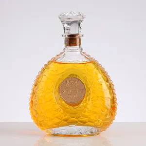 מקצועי יצרן מותאם אישית שונה זכוכית בקבוק לויסקי