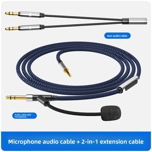 ใช้ได้กับสายหูฟัง Anke SoundWide SoundCore Life <span class=keywords><strong>Q10</strong></span> Q20 Q30 Q35 สายเสียงขนาด 35 มม. พร้อมระบบตัดเสียงรบกวน - Product Image 3