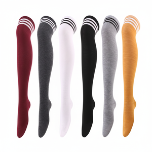 Medias de baile a rayas de tres hilos para mujer - Product Image 1