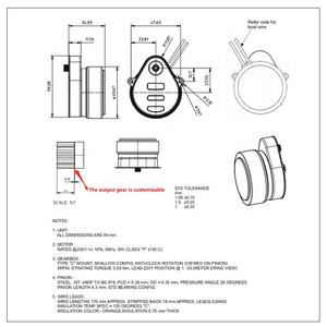 Moteur de Motorac synchrone à courant alternatif pour amortisseurs Appareils électriques ménagers Moteur d'actionneur de vanne d'air - Product Image 4