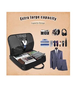 Borsa <span class=keywords><strong>Porta</strong></span> <span class=keywords><strong>Abiti</strong></span> da Viaggio Grande in Pelle <span class=keywords><strong>con</strong></span> Tracolla per Valigia da Viaggio, Borsa <span class=keywords><strong>Porta</strong></span> <span class=keywords><strong>Abiti</strong></span> da Appendere per Uomo e Donna - Product Image 4