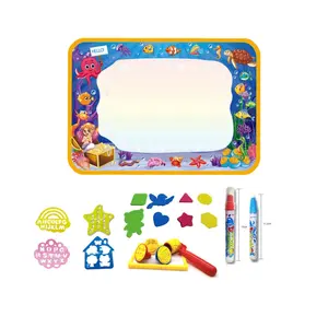 Kinder Wasser Doodle Mat Malerei Farbe Doodle Zeichnung Matte Spielzeug bringen magische Stifte Lernspiel zeug für Geschenk