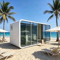 Maison préfabriquée prête à l'emploi Apple Pod, mini-maisons préfabriquées, bureau Apple Cabin, maison dôme Apple Pod pour villa