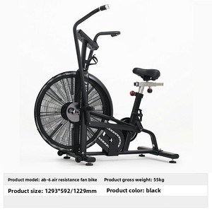 Vélo à résistance à l'air de type nouveau (en métal) à usage commercial, capacité de 280 kg, équipement de fitness avec fonctions <span class=keywords><strong>cardio</strong></span> - Product Image 5