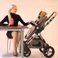 Poussette 4 en 1 moderne pour bébé, légère et pliable, système de voyage pour maman tendance, facile à transporter