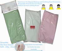 Masque jetable élégant pour essayage de vêtements, protection anti-peluches pour maquillage, masque respirant pour essayage