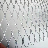 Ferrule Typ Ss Drahtseil netz Flexible Tier käfige Ferruled Inox Cable Mesh für Affen gehäuse
