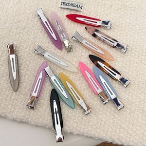 Pinces à cheveux en acétate en gros, sans pli ni trace, pour <span class=keywords><strong>maquillage</strong></span>, pour femmes <span class=keywords><strong>et</strong></span> filles, pour <span class=keywords><strong>coiffure</strong></span> plate en salon, avec poignée dorée - Product Image 2